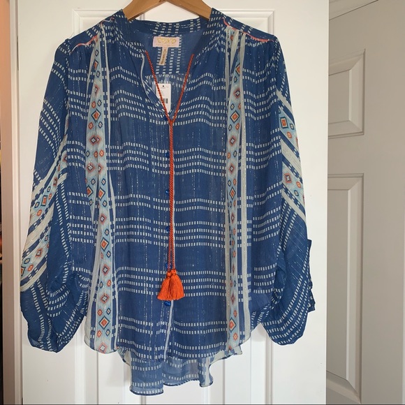 SOLD ON CROSS POST NWT Anthro blouse, sz S - Picture 6 of 11